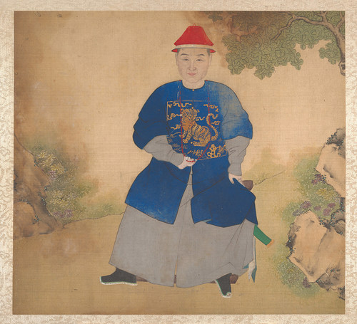 清人肖像图册19副古人服饰写生水墨国画高清电子图片临摹参考素材 - 图2