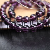 Сиреневые стеклянные бусины, украшение-шарик, аксессуар для волос, китайская шпилька, цепочка, ожерелье, браслет из бисера, DIY