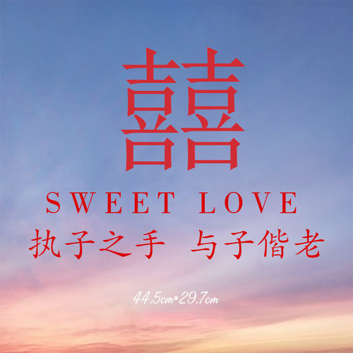 玻璃喜字贴纸玻璃窗贴喜结婚贴个性婚房装饰品小红书同款窗花婚礼 - 图1