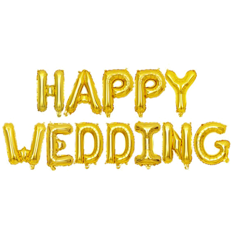 结婚装饰字母气球happywedding婚房布置待嫁场景婚庆用品大全女方 - 图3