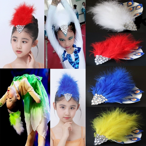 Современный детский белый аксессуар для волос, 11 года, цвет, для выступлений