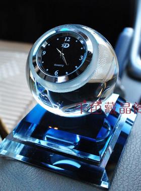 汽车内饰创意钟表除异味水晶球