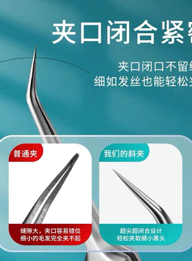 超细5号细胞夹套装去黑头镊子美容院专用刮闭口粉刺针挤痘痘工具