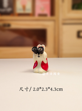 月明千里天涯此时日式猫赏月满月兔子男女朋友送礼礼品桌面摆件