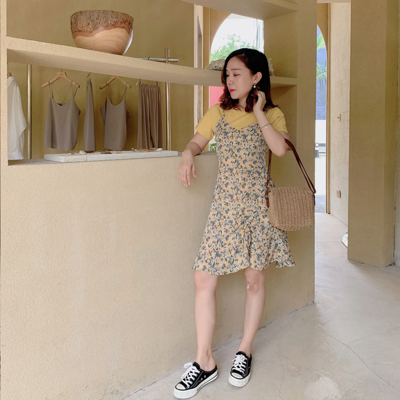 麦麦秋原创母女装连衣裙碎花夏季假两件女童裙子短袖洋气韩版亲子 麦麦秋原创母女装连衣裙碎花夏季假两件女童裙子短袖洋气韩版亲子
