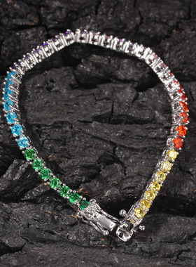 手链PP同款彩色锆石镶钻