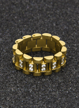现货钢微锆石保色电镀男女嘻哈