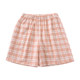 Pure cotton pajamas ສັ້ນຂອງແມ່ຍິງ plaid ຝ້າຍລ້າງຝ້າຍ