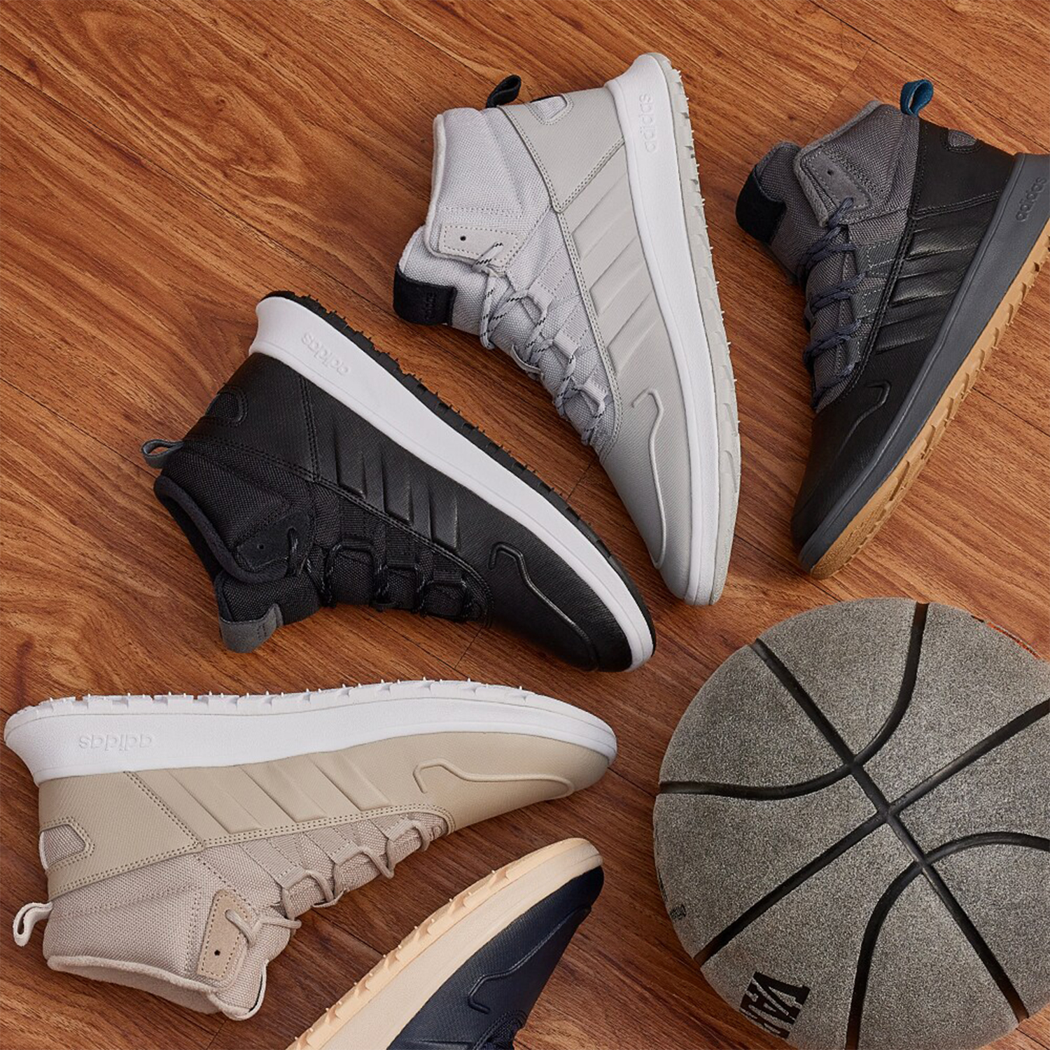 Adidas/阿迪达斯正品新款男女加绒中高帮透气运动休闲鞋IF1626 - 图2