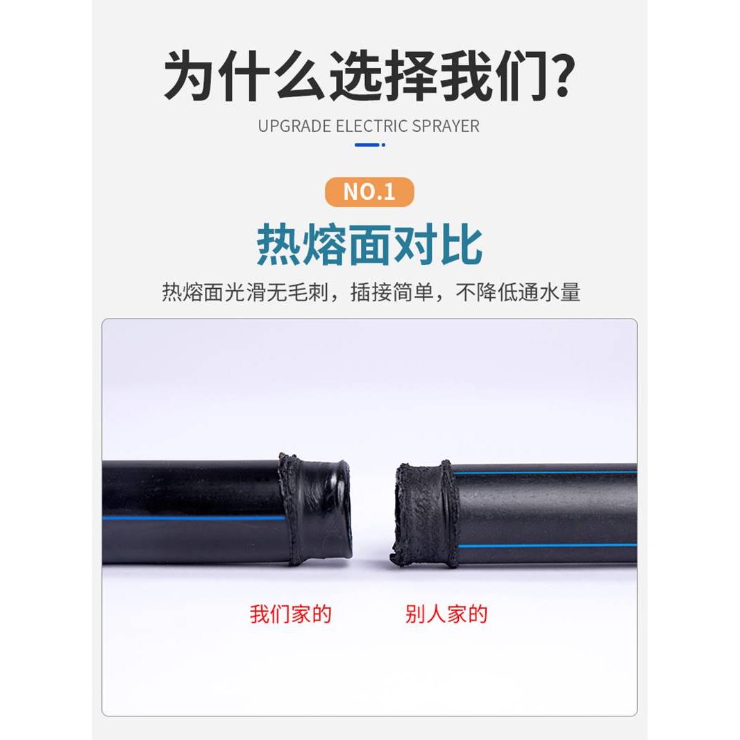 pe管 自来水管硬管20给水管25饮用水32四4分50热熔hdpe63塑料管子 - 图2