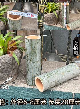 手工竹节新鲜毛竹筒楠竹高山老竹