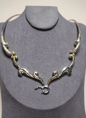 复古风意大利工艺颈链百搭项圈