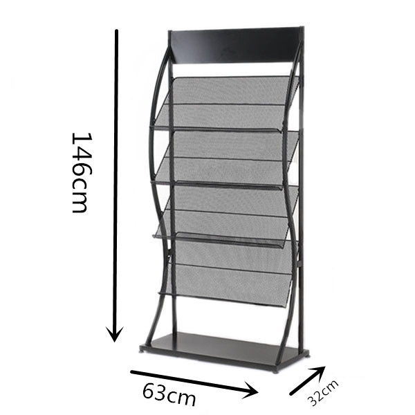 泰力文具包邮宣传资料架报刊架杂志架书报展示架落地架可定制-图3