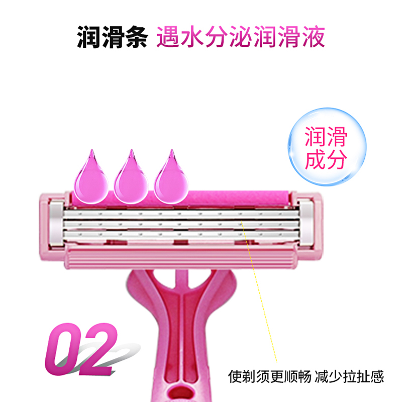 Gillette/吉列一次性手动剃须刀备皮刀刮胡刀2层旅行装采购 - 图2