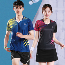 New Badminton Suit Quick Dry Women Short Sleeve Volleyball Tennis Table Tennis Jersey Mens Summer Sportswear Custom