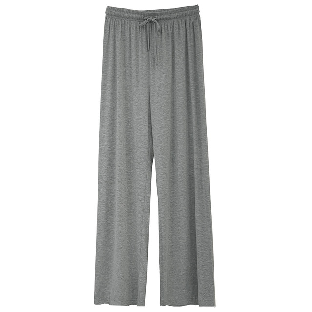 ກາງເກງຂາກວ້າງສີເທົາ Summer Drape Pants ເຢັນ