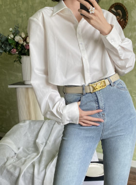 needshop12021秋冬ins女牛皮腰带