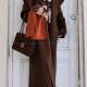 NeedShop1 brown lapel wool coat