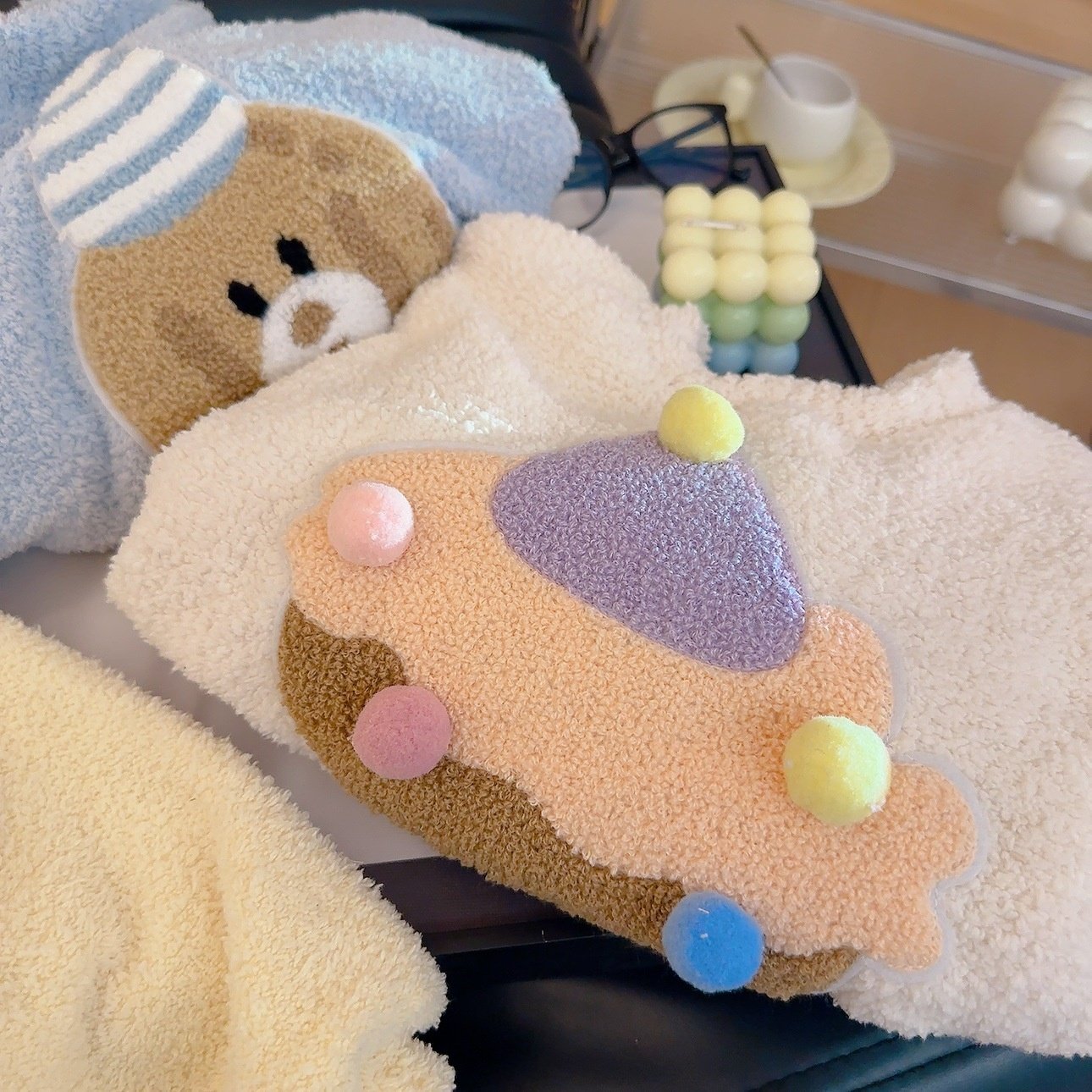 【软糖星球】儿童半边绒睡衣秋冬男童女孩保暖家居服套装萌宠插画,淘宝优惠券,粉丝福利购,淘宝优惠卷