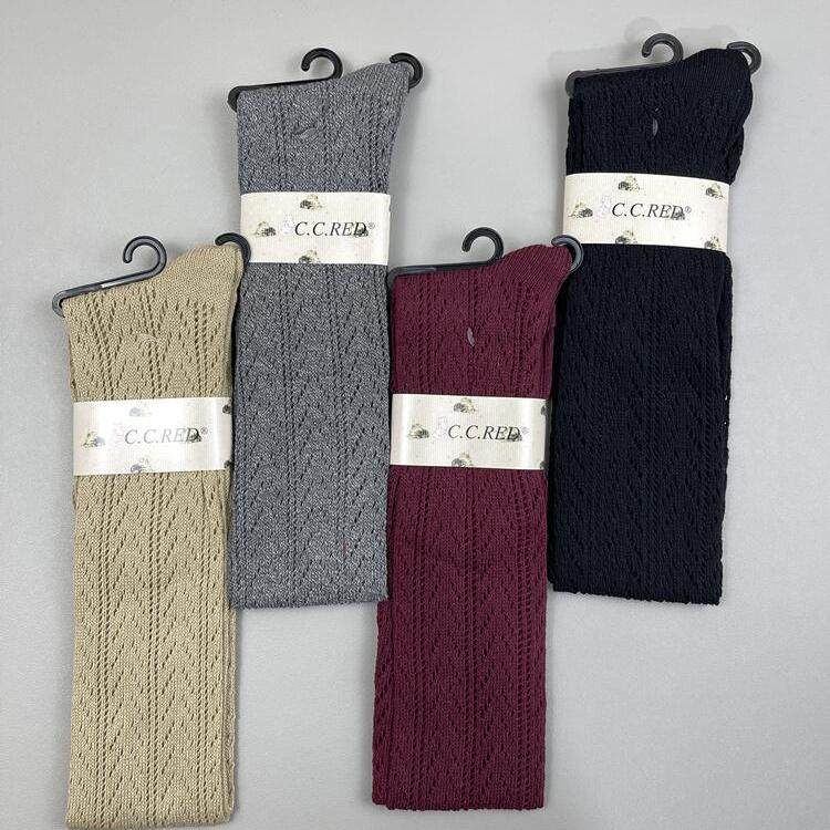 2025新品日系春夏薄款网眼镂空小众棉混长筒女士过膝袜子网红潮袜,淘宝优惠券,粉丝福利购,淘宝优惠卷