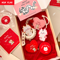 Home Rush Girl Lodge New Year Happy Gift Packaging Decoration With Greeting Cards Holiday Cards Cute Foe Special Pendant