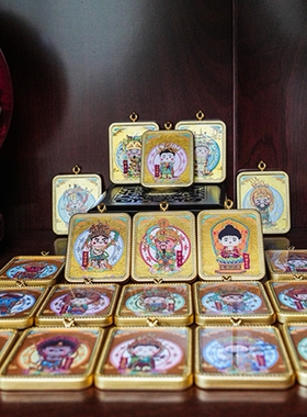 山西高平铁佛寺24诸天唐卡吊饰