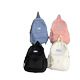 Large capacity simple backpack solid color backpack