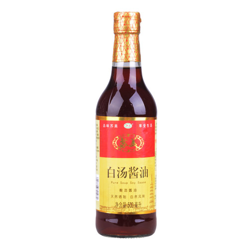 苏美白汤酱油500ml 单瓶苏美酱油甜酱油凉拌江浙皖范围量大优惠 - 图3