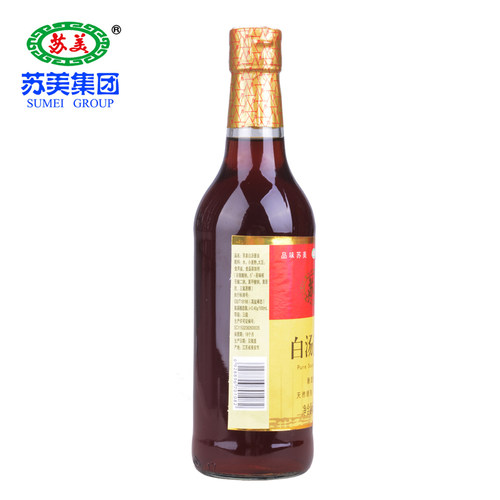 苏美白汤酱油500ml 单瓶苏美酱油甜酱油凉拌江浙皖范围量大优惠 - 图0
