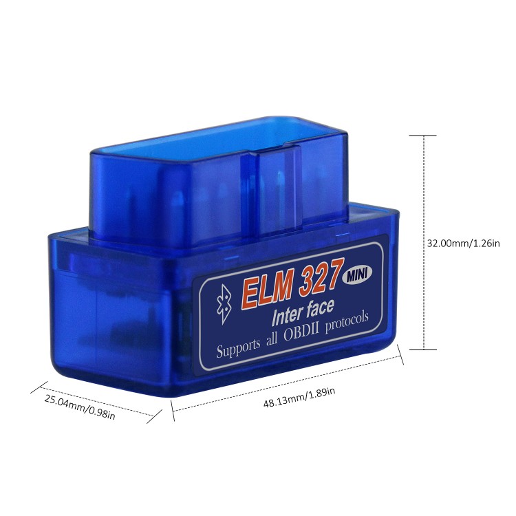 MINI ELM327 v2.1蓝牙OBD2适用于安卓苹果手机汽车检测仪双模5.1-图0