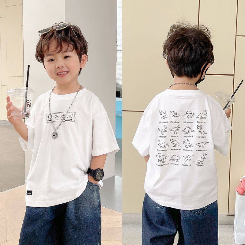 儿童夏装男童纯棉短袖t恤夏季新款宝宝半袖洋气上衣小男孩体恤潮T,淘宝优惠券,粉丝福利购,淘宝优惠卷