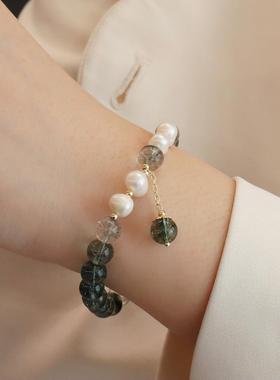 普陀山珠帘玉幕正品天然绿幽灵