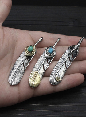 纯银高桥点金叶子衣服穿搭鹰爪