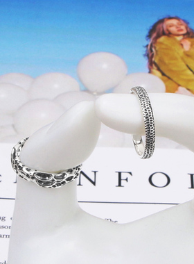 银势925银日韩男女ins冷淡风戒指