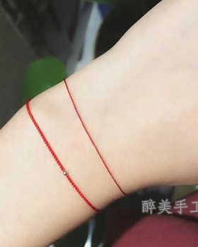 手工编织极细棉麻手绳女民族风