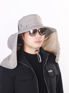 钓鱼防晒面罩防晒帽男遮阳夏季