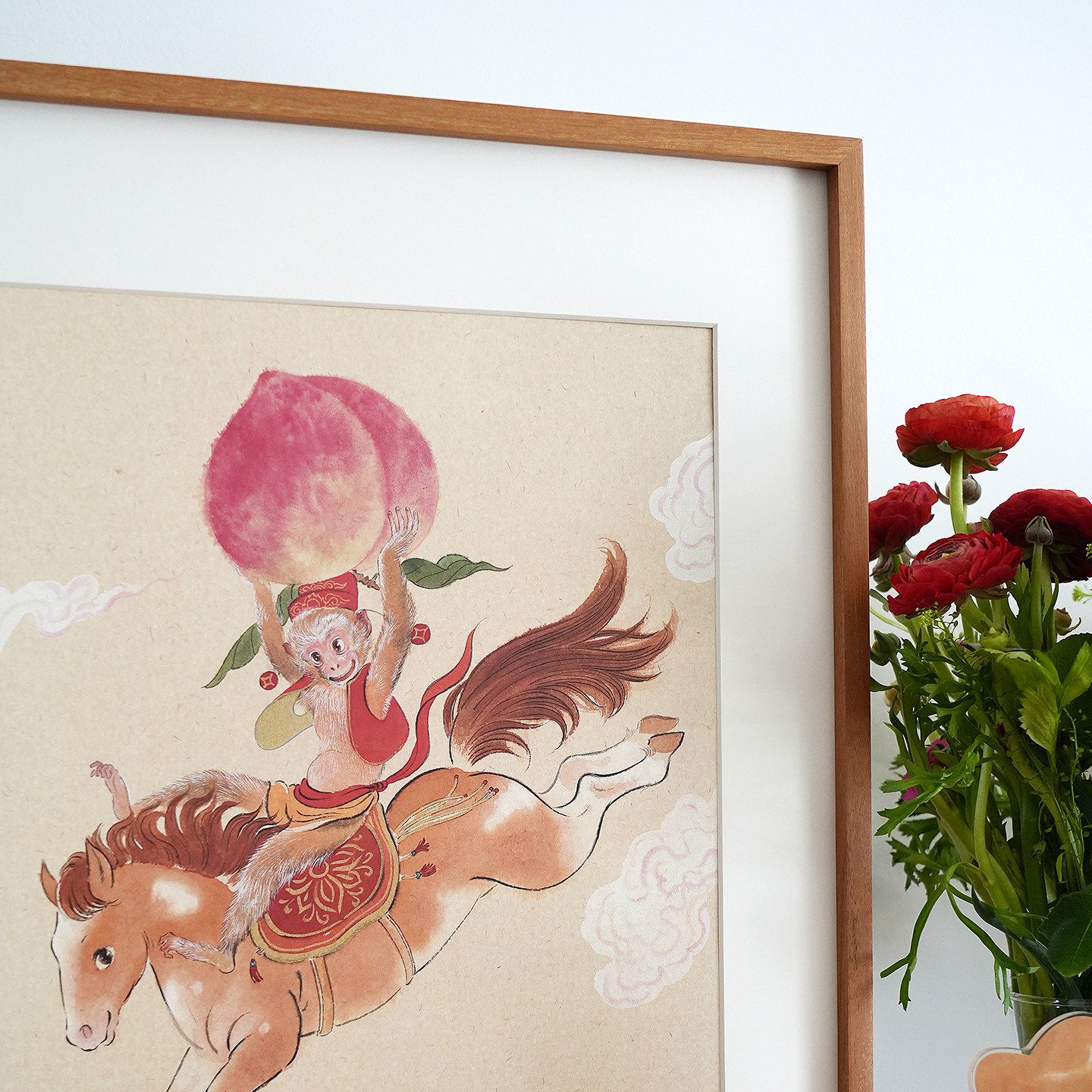 一二山马上封侯皇小小原创水墨新中式客厅书房玄关国风装饰画挂画,淘宝优惠券,粉丝福利购,淘宝优惠卷