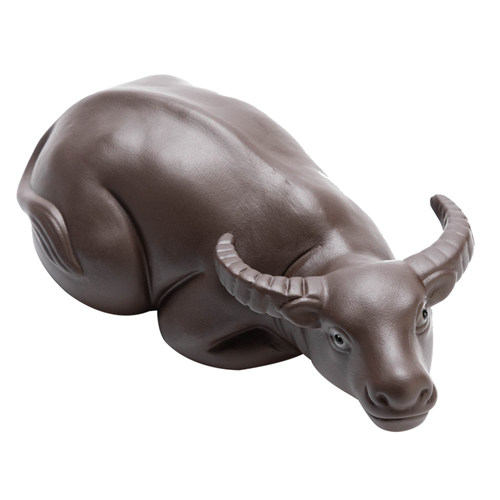 紫砂茶宠可养牛转乾坤个性茶玩创意摆件小件雕塑茶台茶盘茶道配件 - 图0