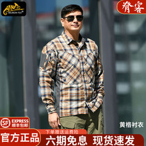 Heikon Helicken Shirt MBDU Flannel Outdoor Mens Autumn Winter Shirt Lining Outdoor Tactical Plaid Shirt