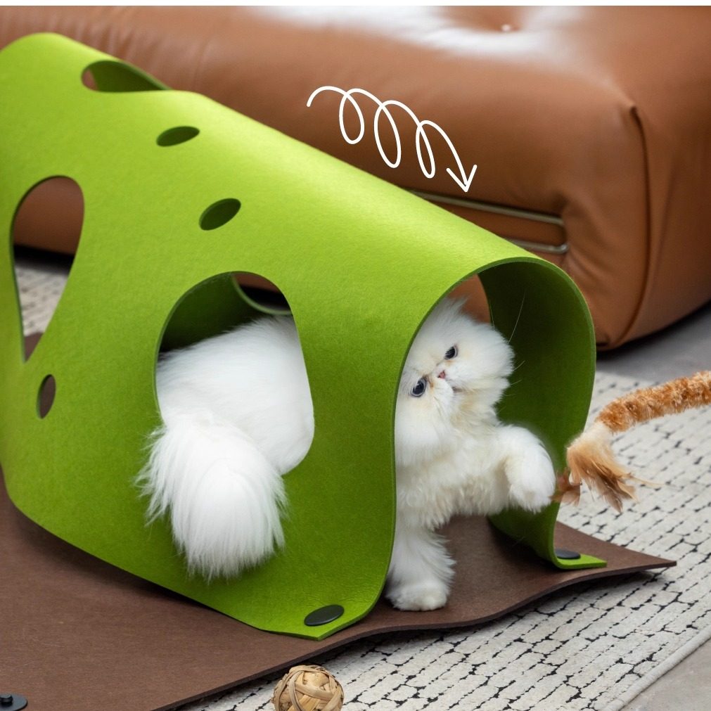 Naturavox猫咪钻钻乐游戏毯猫隧道躲避屋玩具垫毛毡猫窝猫帐篷,淘宝优惠券,粉丝福利购,淘宝优惠卷