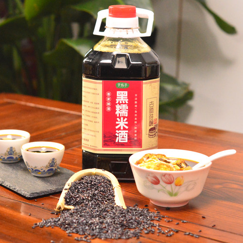 河源黑糯米酒月子黄酒客家和平农家火炙自酿甜酒酿孕产装甜型罗妈 - 图2