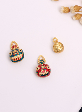 情侣沙金吞金兽项链招财