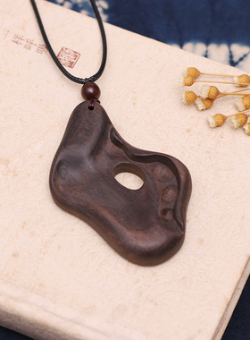 民族风百搭个性手工檀木女毛衣链