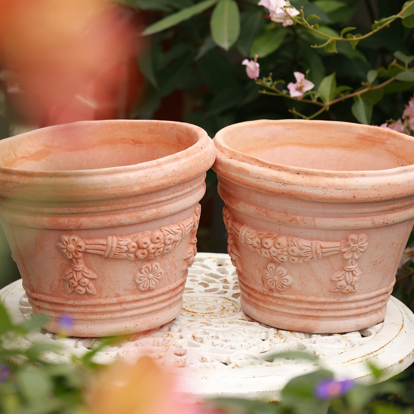 Berry&Bird园艺森林意大利进口手工盆罗马复古浮雕花盆透气红陶盆,淘宝优惠券,粉丝福利购,淘宝优惠卷