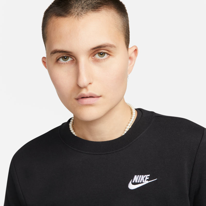 耐克女子薄绒圆领卫衣冬季针织休闲叠搭刺绣运动衫NIKE DQ5474,淘宝优惠券,粉丝福利购,淘宝优惠卷