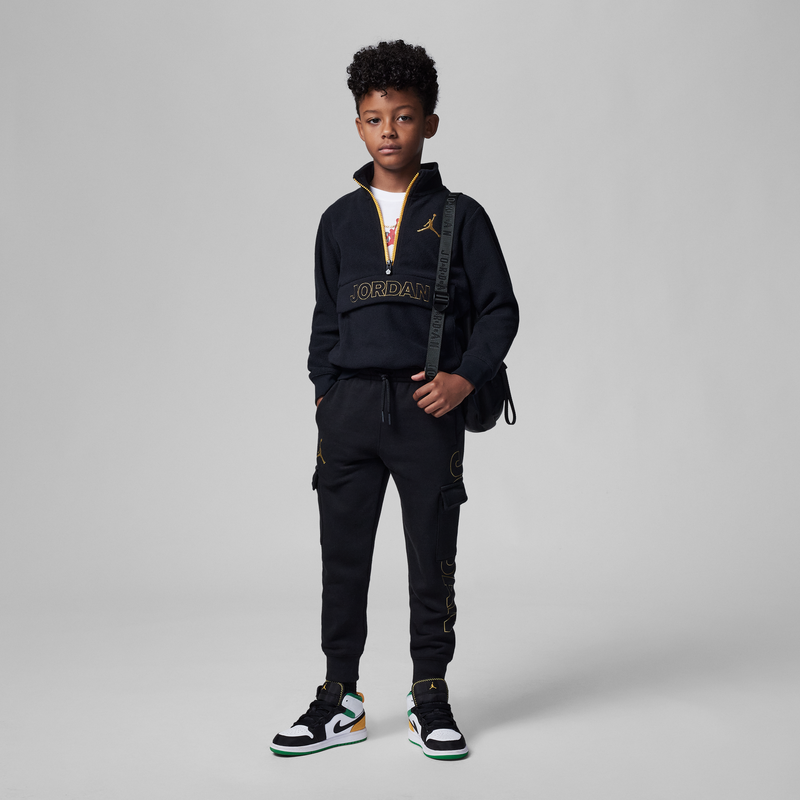 Официальный Jordan Nike Jordan ARCTIC FLEEECE для маленьких детей полуприлегающая защёлка-молния вершинка FD9207