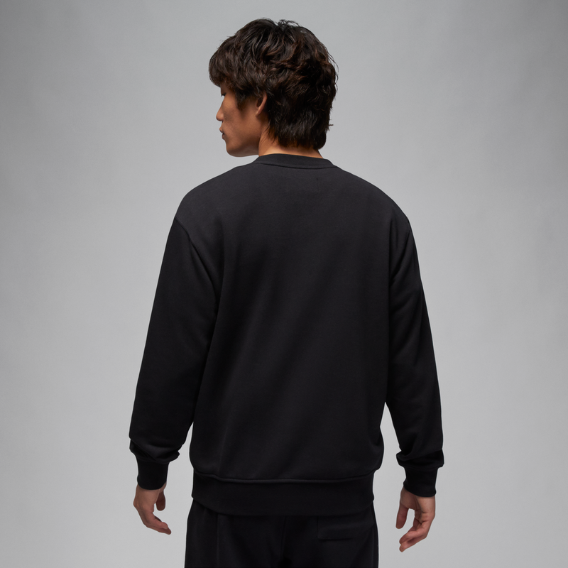 Jordan官方耐克乔丹男法式毛圈运动衫夏季圆领卫衣拼接刺绣FQ1865