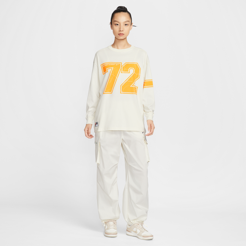 耐克女子超宽松长袖T恤冬季新款纯棉休闲柔软舒适耐穿NIKE IO0481,淘宝优惠券,粉丝福利购,淘宝优惠卷