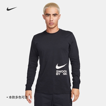 Nike Nike Official Man Long Sleeve T-shirt Winter New Pure Cotton Nike Hook Casual Lap of Light FJ1120