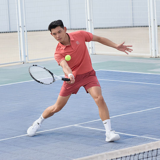 Быстросохнущая мужская теннисная футболка-поло с лацканами Nike